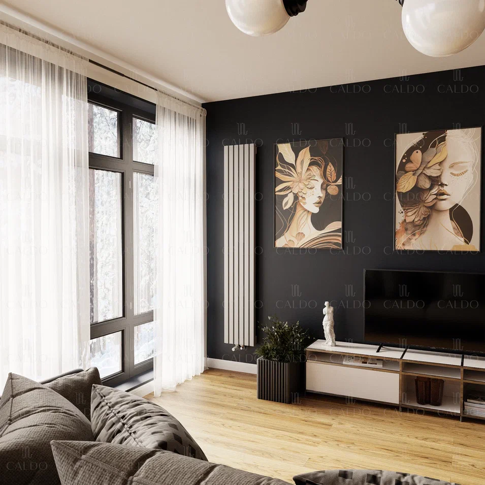 Caldo Cube-1500-4с ЛПRAL нп Мощность - 610 Вт. Радиатор трубчатый, 4-секционный. Подключение - Нижнее разностороннее без вентиля. Высота - 190, длина - 1500, глубина - 65. Монтаж - Настенный