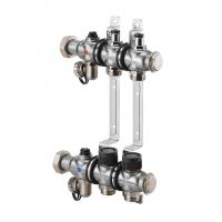 1404561 Oventrop Коллектор, 1", Multidis SF 11, выход-3/4" ЕК, нержавеющая сталь, со встроенными регулирующими вставками на подаче (нов.арт. 1405561) NEW