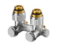 1015994 Oventrop Узел Multiflex F, 1/2" HP x 3/4" HP, запорно-присоединительный, угловой NEW