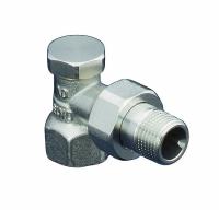 1091063 Oventrop Вентиль, Combi 2, угловой, DN-20, 3/4", ВН, никелированный, НГ со штуцером NEW