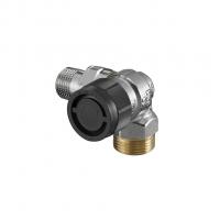 1181397 Oventrop Вентиль, серия A, угловой трехосевой, DN-15, 3/4", 1/2", Н ЕК-Н, никелированный, правое подключение NEW