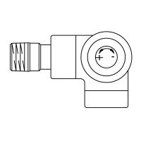 1163483 Oventrop Вентиль "серии Е" Ду 15 1/2" правое присоединение, матовая сталь NEW