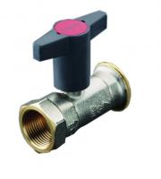 1078173 Oventrop Кран шаровой, Optibal P, для обвязки насоса, DN-32, 1 1/4", 1 1/2", ВНГ, PN, бар-10, никелированный, с обратным клапаном, устанавливается перед насосо NEW