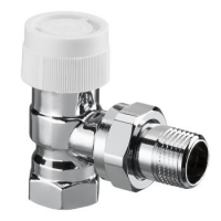 1162054 Oventrop Вентиль, CV 9, угловой, DN-15, 1/2", 1/2", НВ, хромированный, с преднастройкой NEW