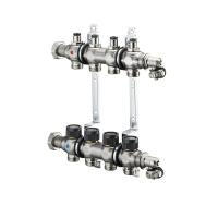 1405556 Oventrop Коллектор, 1", Multidis SF 6, выход-3/4" ЕК, нержавеющая сталь, со встроенными регулирующими вставками на подаче NEW