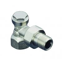 1090662 Oventrop Вентиль, Combi 4, угловой, DN-15, 1/2", ВН, никелированный, НГ со штуцером NEW