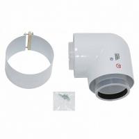 Отвод 87° для труб 80/125 мм PP