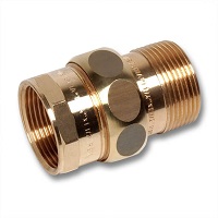 Cгон с плоским уплотнением 1 1/2" НР-ВР латунь, 223