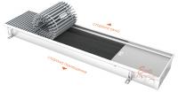 Внутрипольный конвектор EVA К 080.258.2500, с естественной конвекцией, глубина 80 мм, ширина 258 мм, длина 2500 мм. Мощность - 746Вт