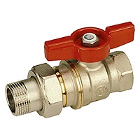 Кран шаровый полнопр. DADO 1 1/4"x1 1/4" Н-В бабочка