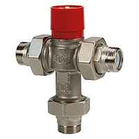 Cмеситель термостатический 3/4", Kv 1,8, с отводами